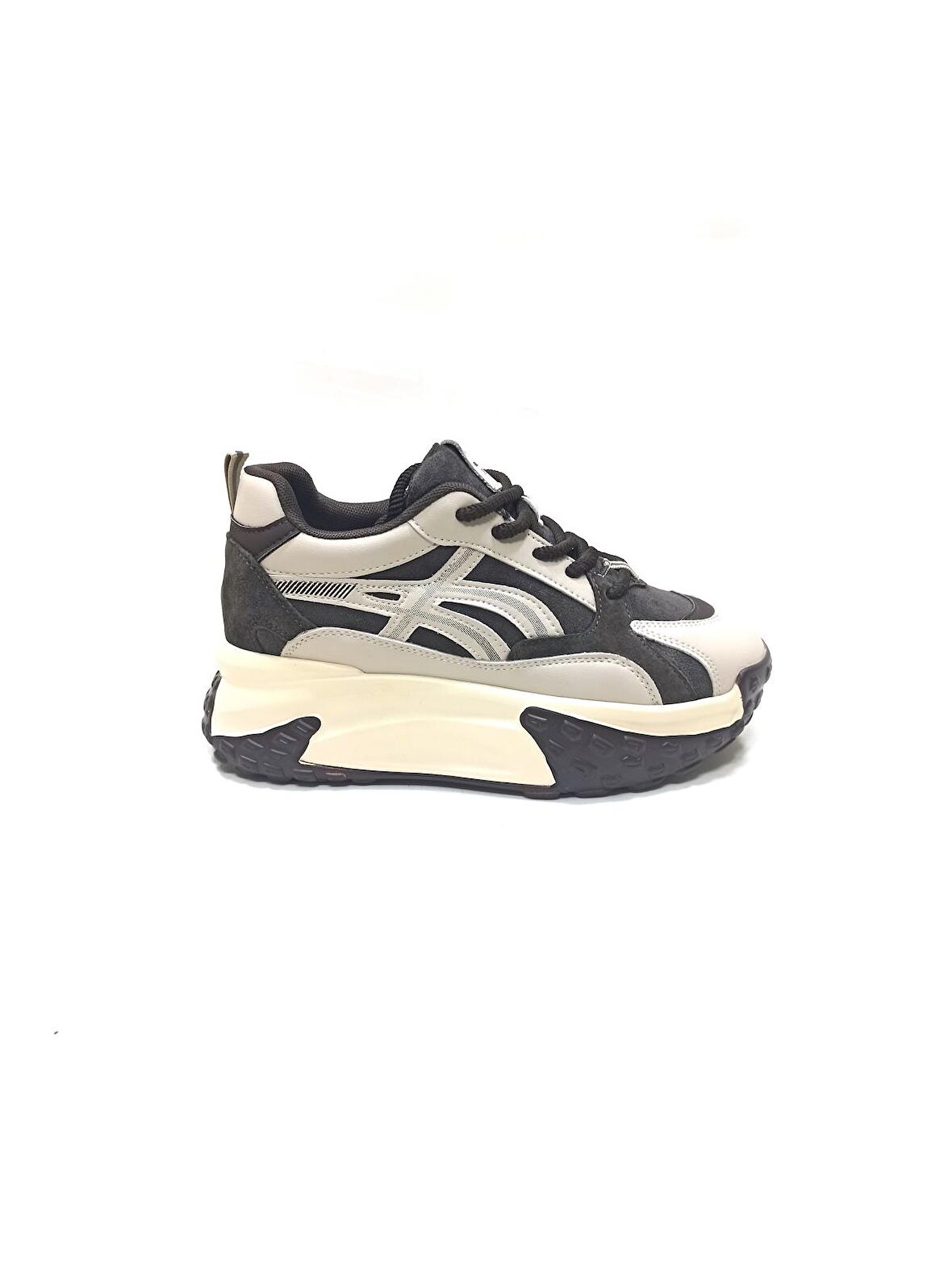 GUJA KAHVERENGİ DERİ KADIN SNEAKER SPOR AYAKKABI