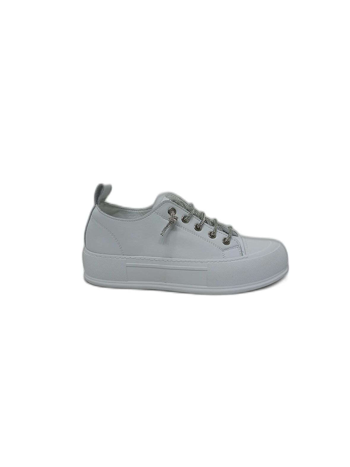 GUJA BEYAZ DERİ KADIN SNEAKER SPOR AYAKKABI