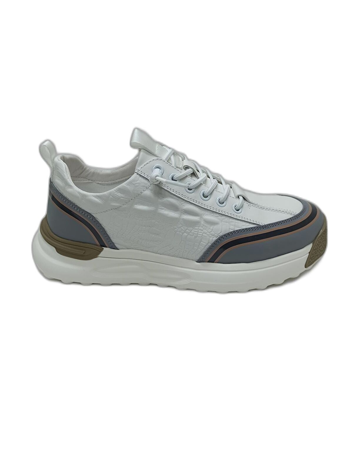 GUJA BEYAZ ERKEK DERİ SNEAKER SPOR AYAKKABI