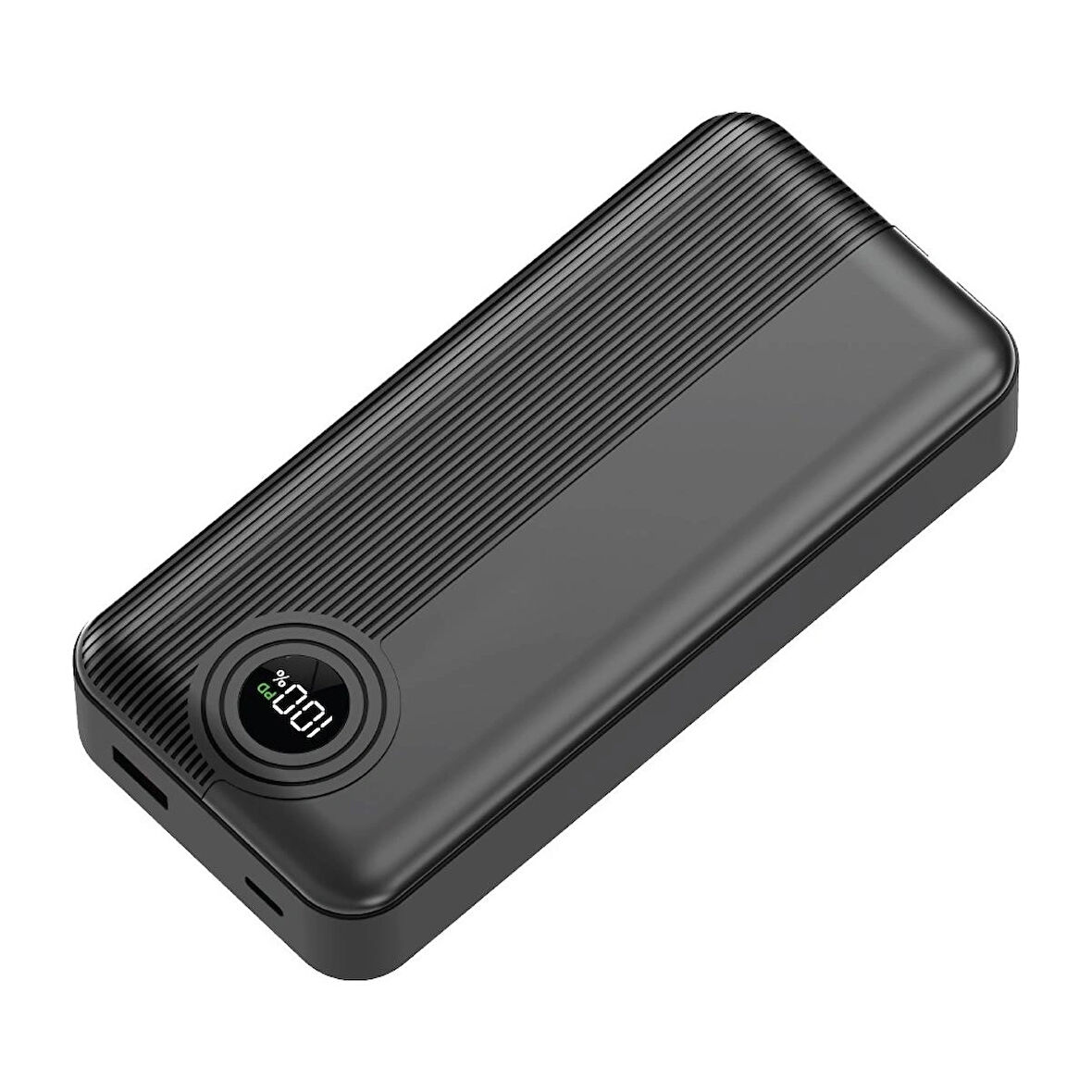 Dexim W4 20.000mAh 22.5W Type C+Lightning Entegre Kablolu Led Göstergeli Powerbank - Siyah