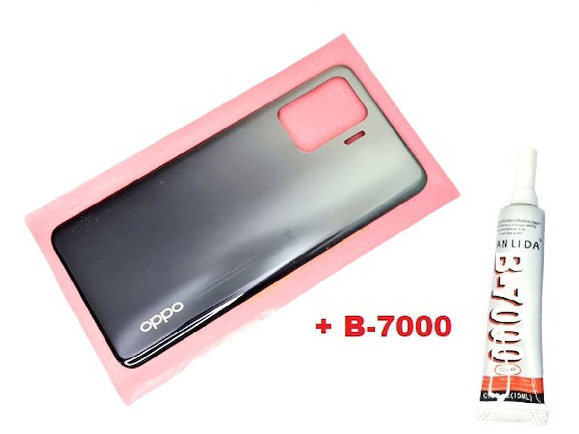 Tkgz Oppo Reno 5 Lite Arka Kapak Batarya Pil Kapağı (B-7000) SİYAH