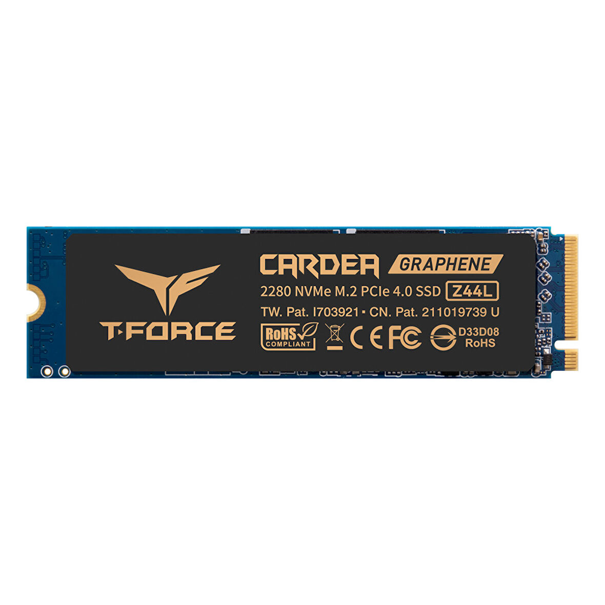 Team T-Force CARDEA Z44L 2TB Gen4x4 3500/3000MB/s NVMe PCIe M.2 SSD Disk (TM8FPL002T0C127)