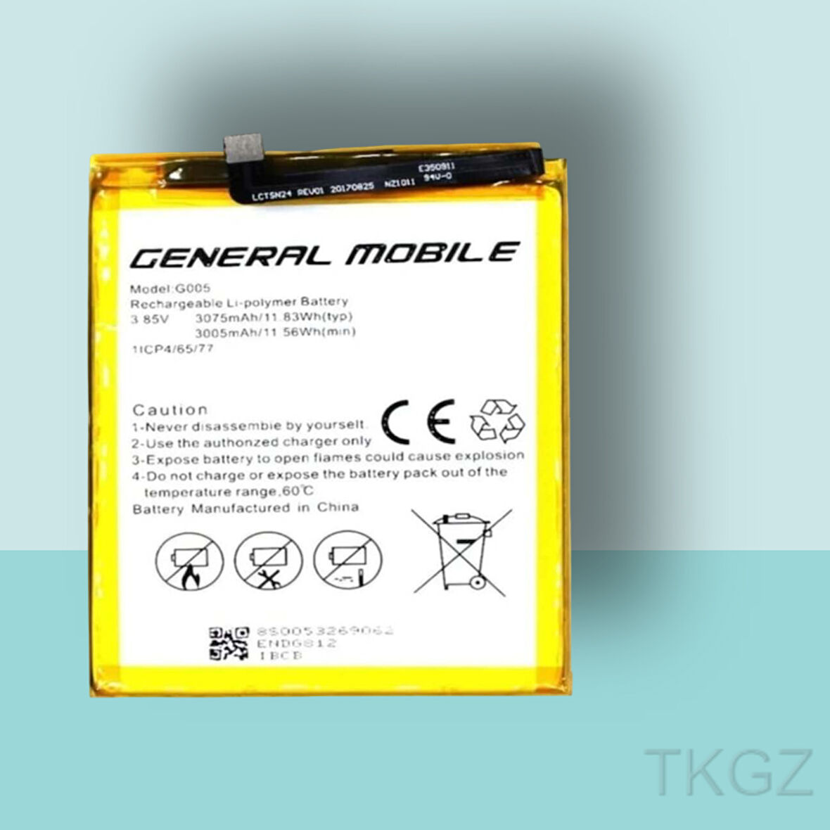 Tkgz - General Mobile GM 8 Batarya Pil Orijinal Sıfır