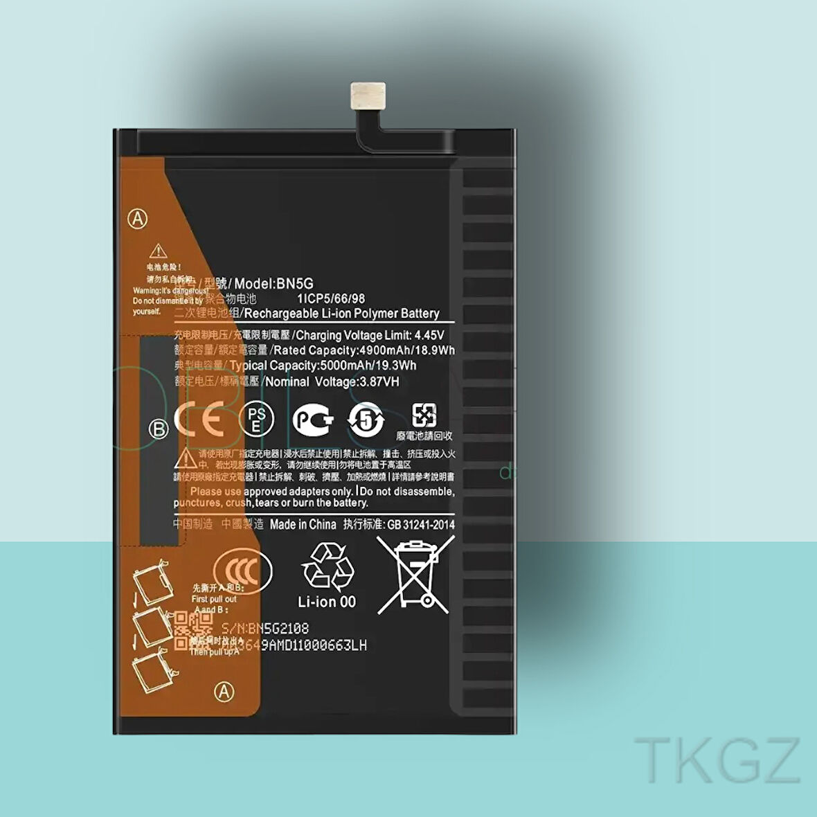 Tkgz - Xiaomi REDMİ 10A- BN5G - Batarya Pil Orijinal Sıfır