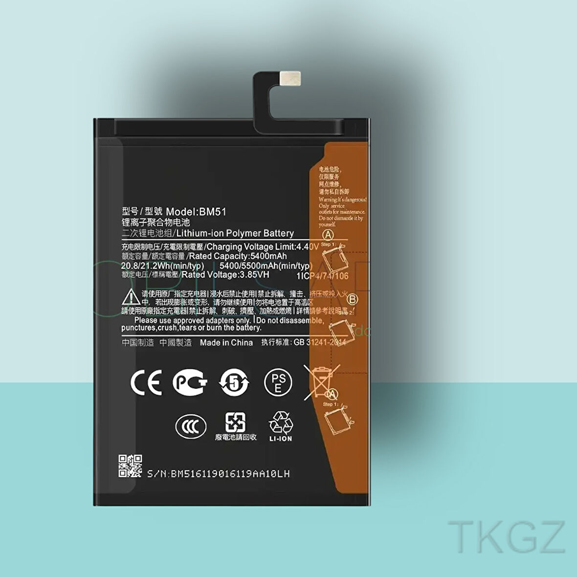 Tkgz - Xiaomi Mİ MAX 3 - BM51 - Batarya Pil Orijinal Sıfır