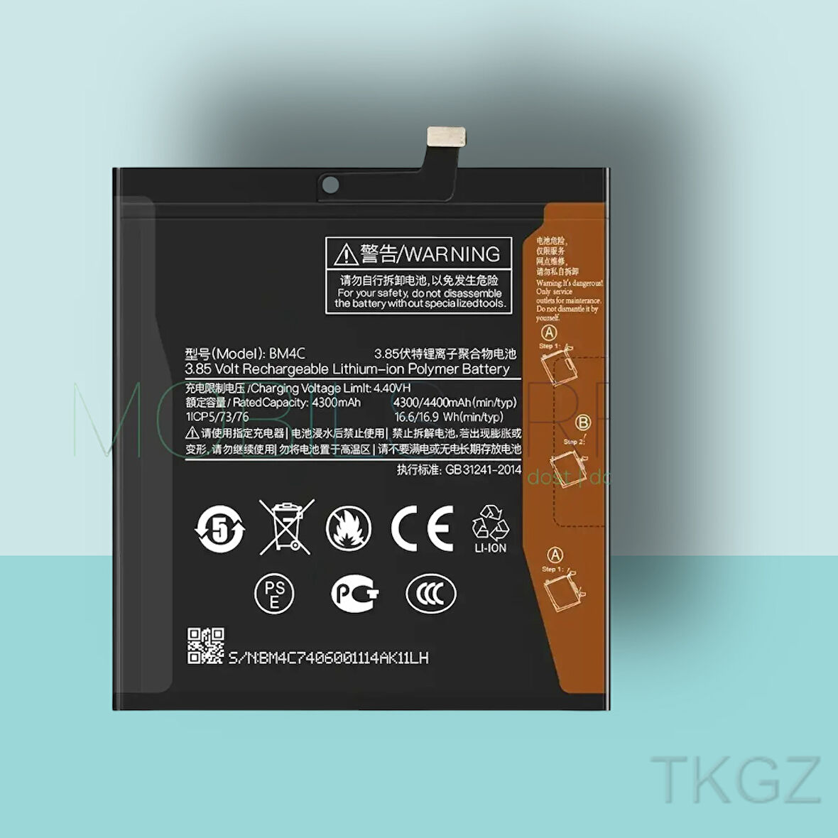 Tkgz - Xiaomi Mİ MİX - BM4C - Batarya Pil Orijinal Sıfır