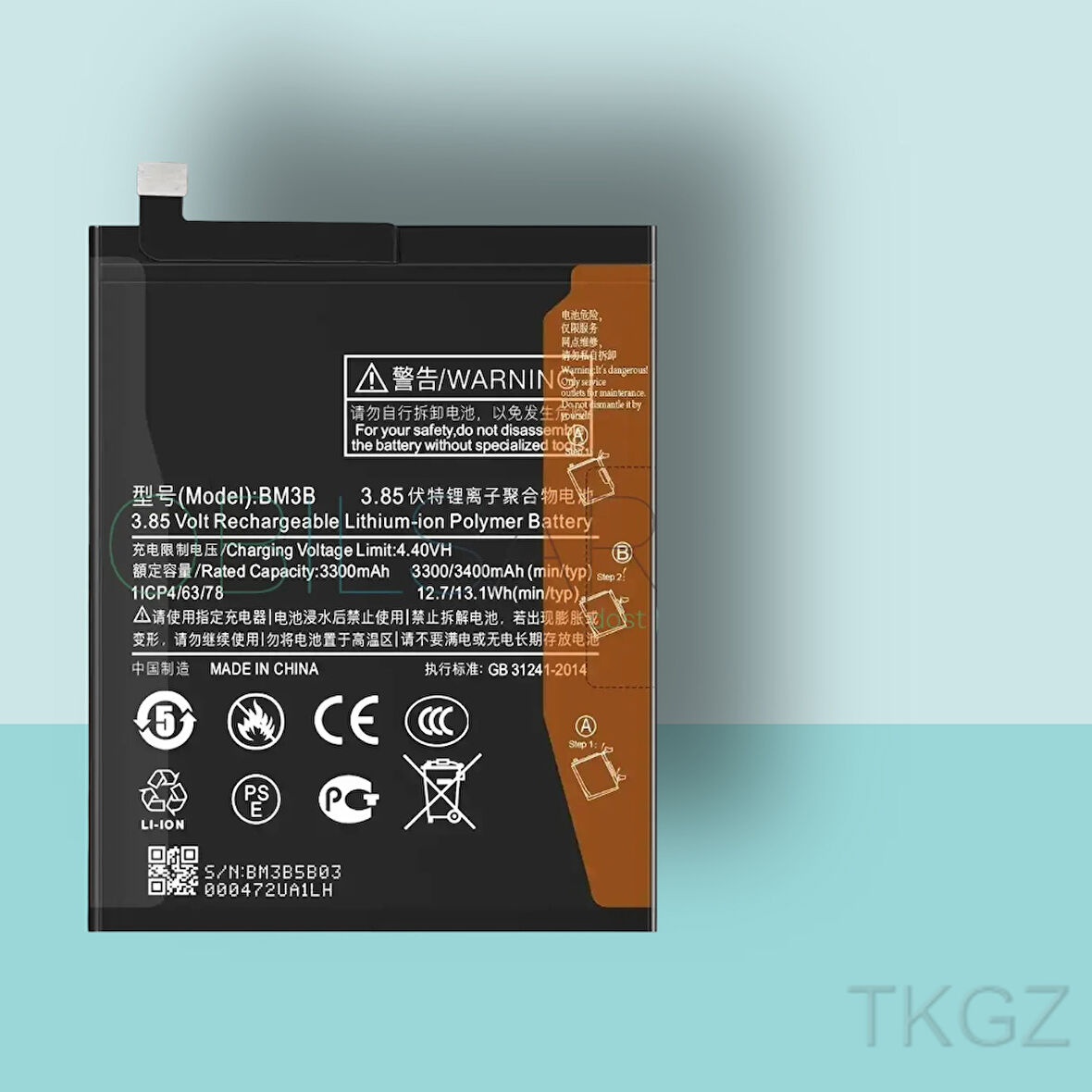 Tkgz - Xiaomi Mİ MİX 2 - BM3B - Batarya Pil Orijinal Sıfır