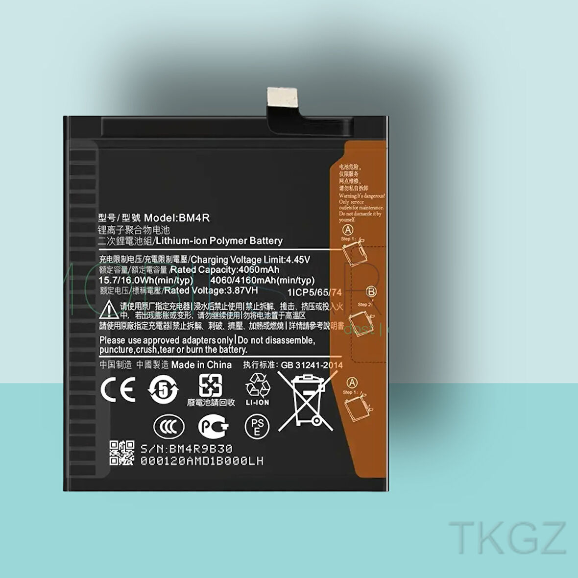 Tkgz - Xiaomi Mİ10 LİTE - BM4R - Batarya Pil Orijinal Sıfır