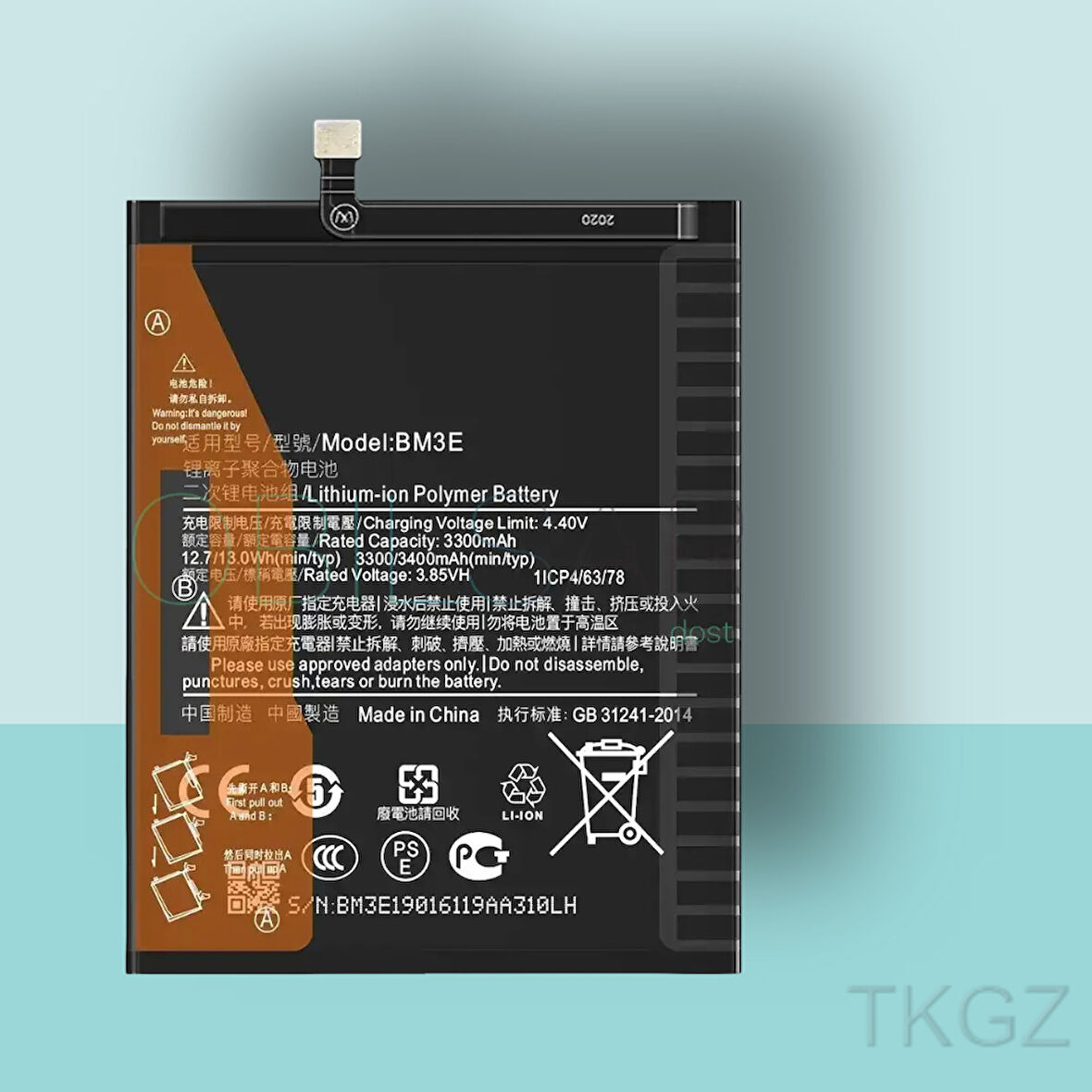 Tkgz - Xiaomi Mİ8 -  BM3E -  atarya Pil Orijinal Sıfır