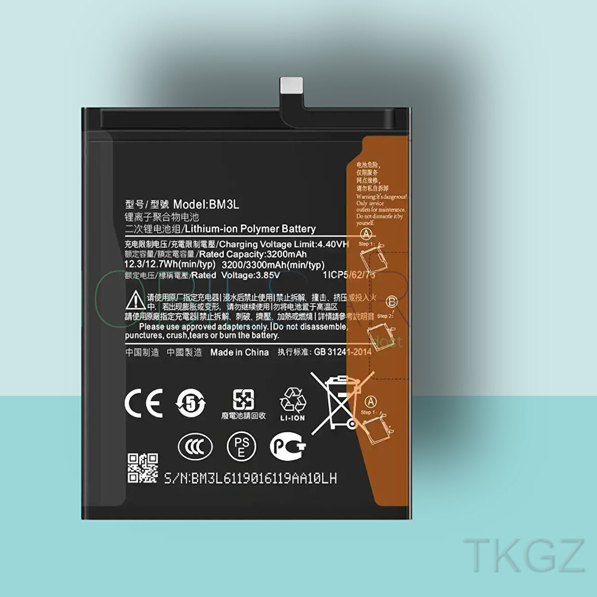 Tkgz - Xiaomi Mİ9 - BM3L - Batarya Pil Orijinal Sıfır