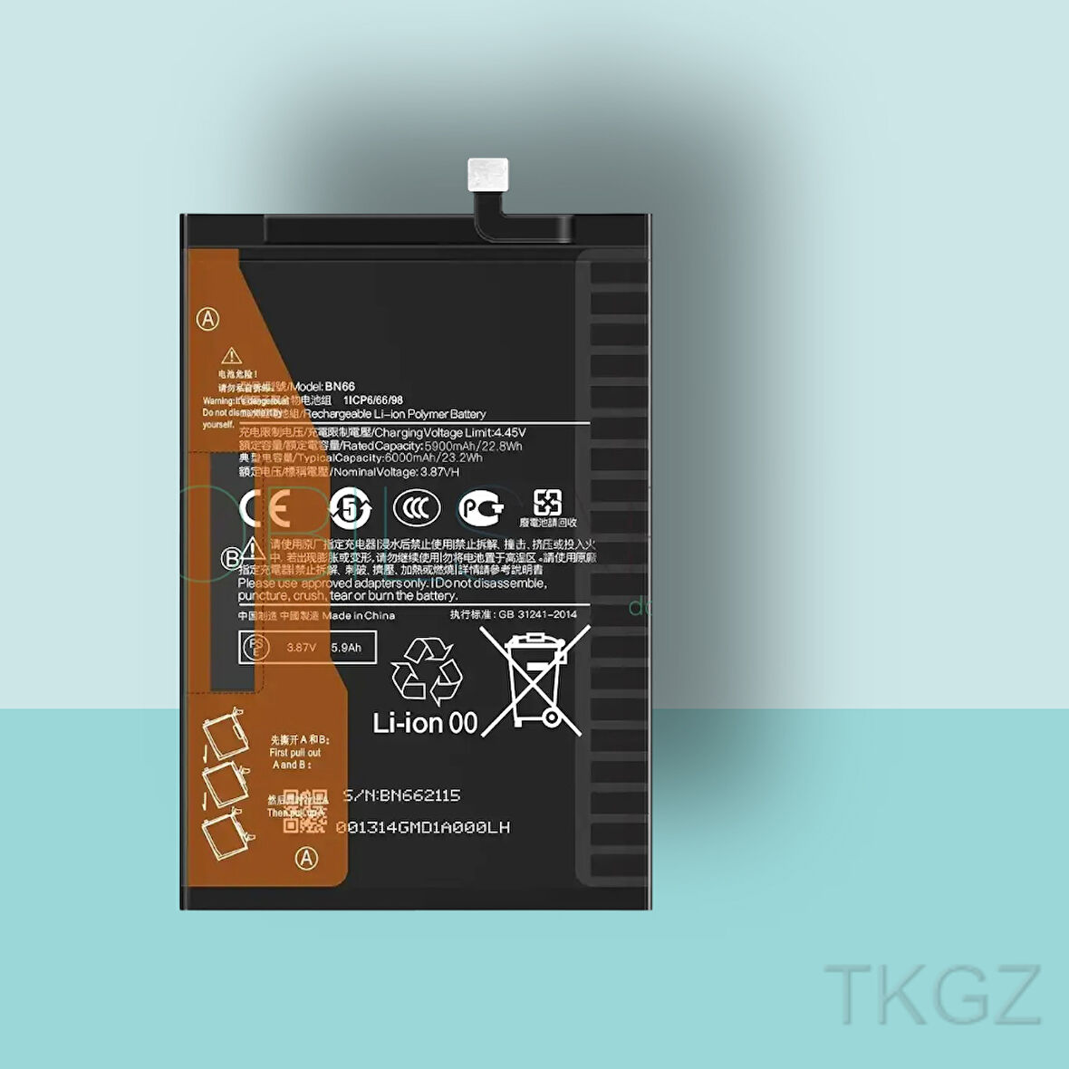 Tkgz - Xiaomi POCO C40 - BN66 - Batarya Pil Orijinal Sıfır