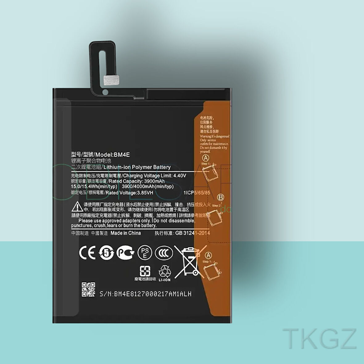 Tkgz - Xiaomi POCO F1 - BM4E - Batarya Pil Orijinal Sıfır