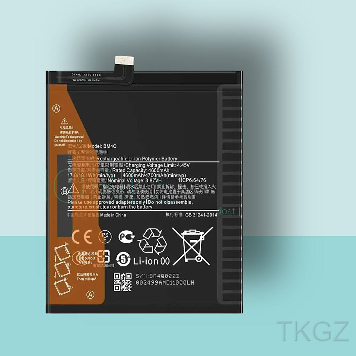 Tkgz - Xiaomi POCO F2 PRO - BM4Q - Batarya Pil Orijinal Sıfır