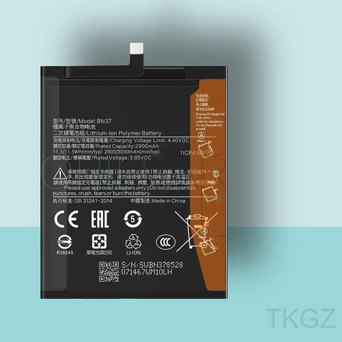 Tkgz - Xiaomi REDMİ 6A - BN37 - Batarya Pil Orijinal Sıfır