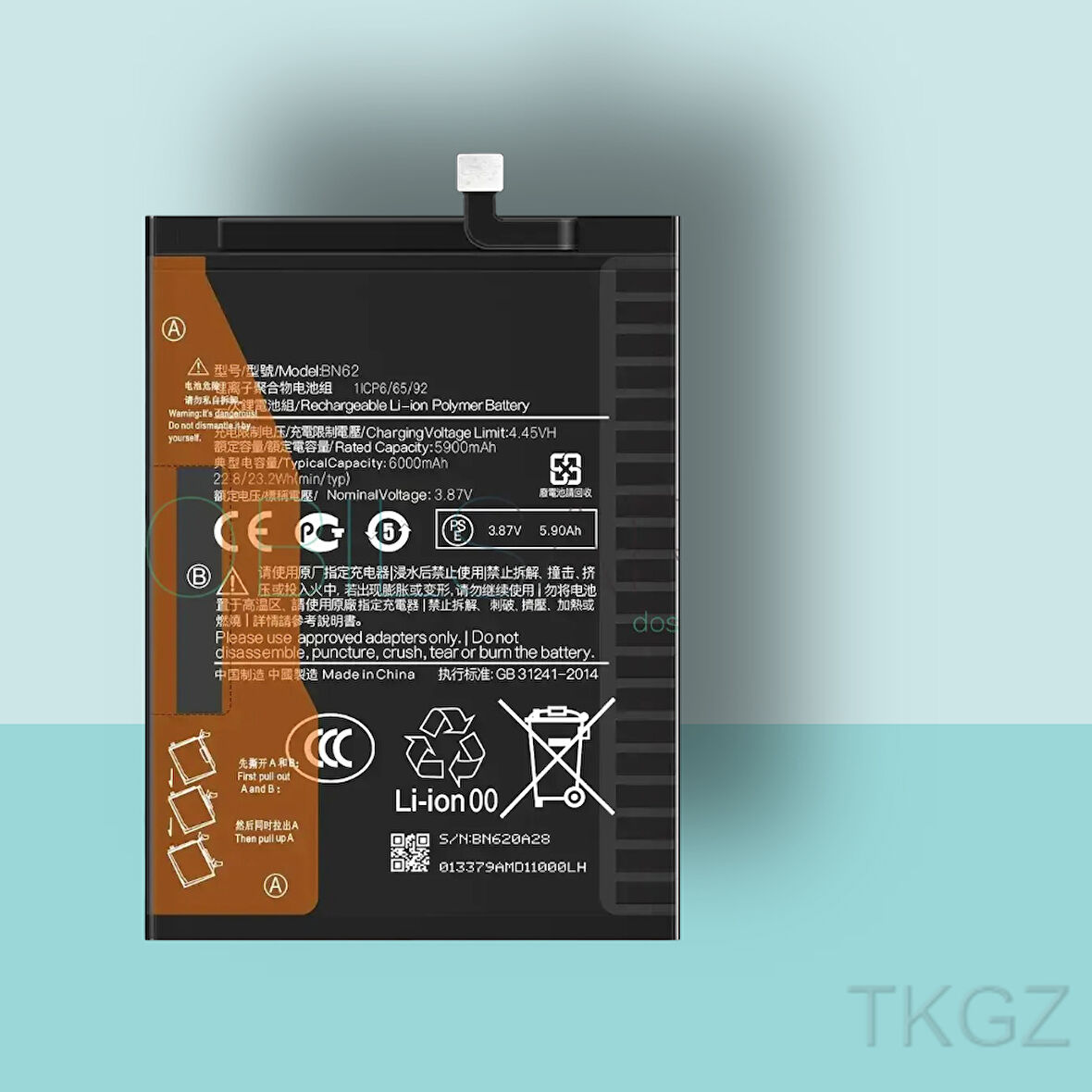 Tkgz - Xiaomi REDMİ 9T - BN62 - Batarya Pil Orijinal Sıfır