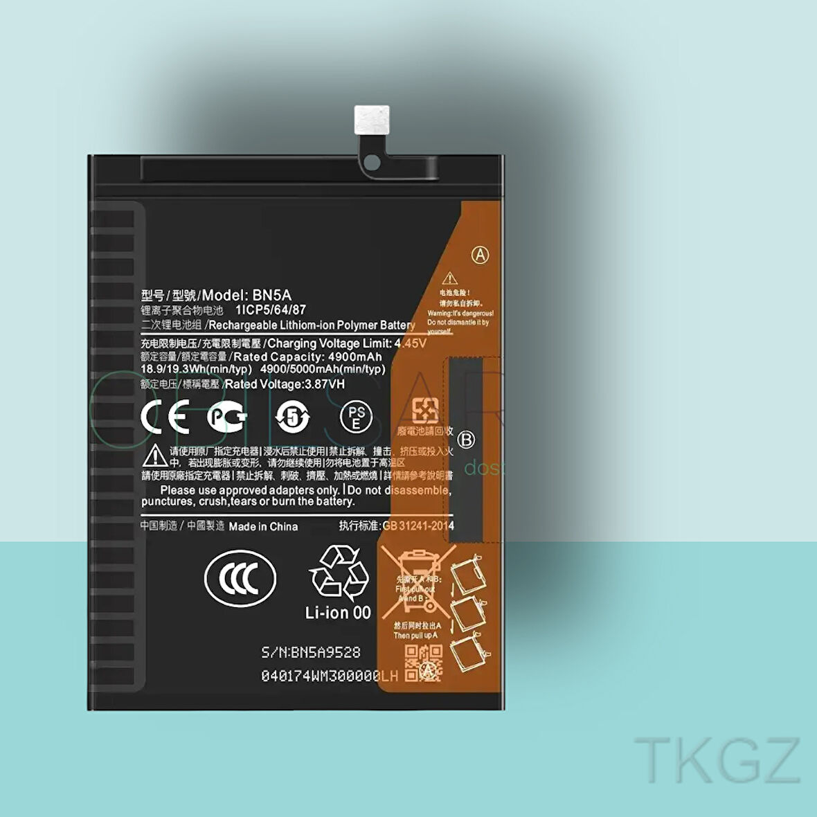 Tkgz - Xiaomi REDMİ NOTE 10 5G - BN5A - Batarya Pil Orijinal Sıfır