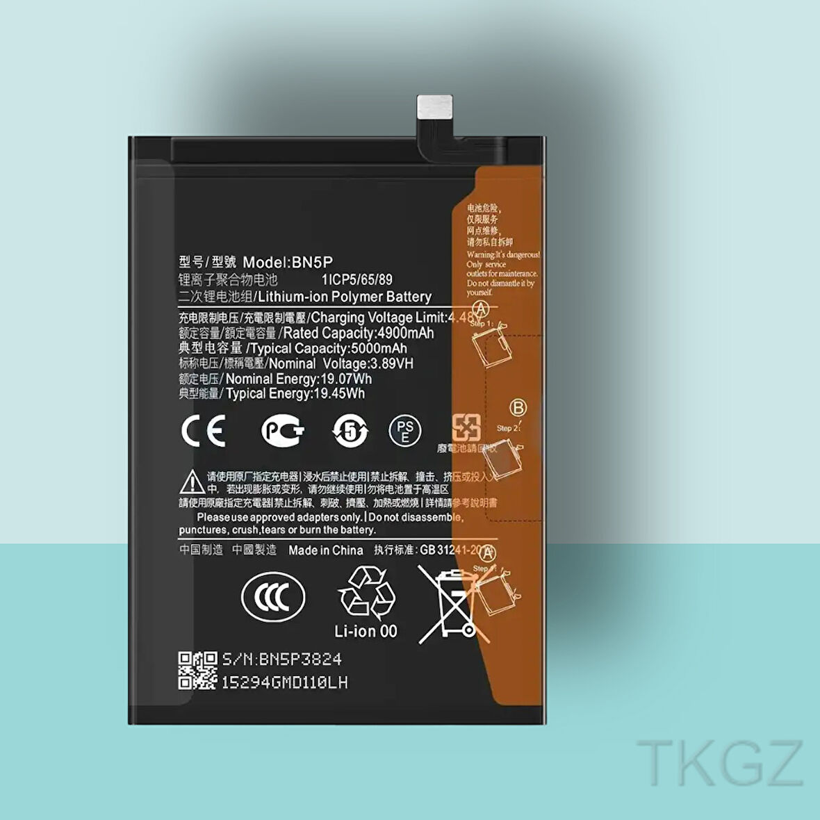 Tkgz - Xiaomi REDMİ NOTE 13 - BM5P - Batarya Pil Orijinal Sıfır