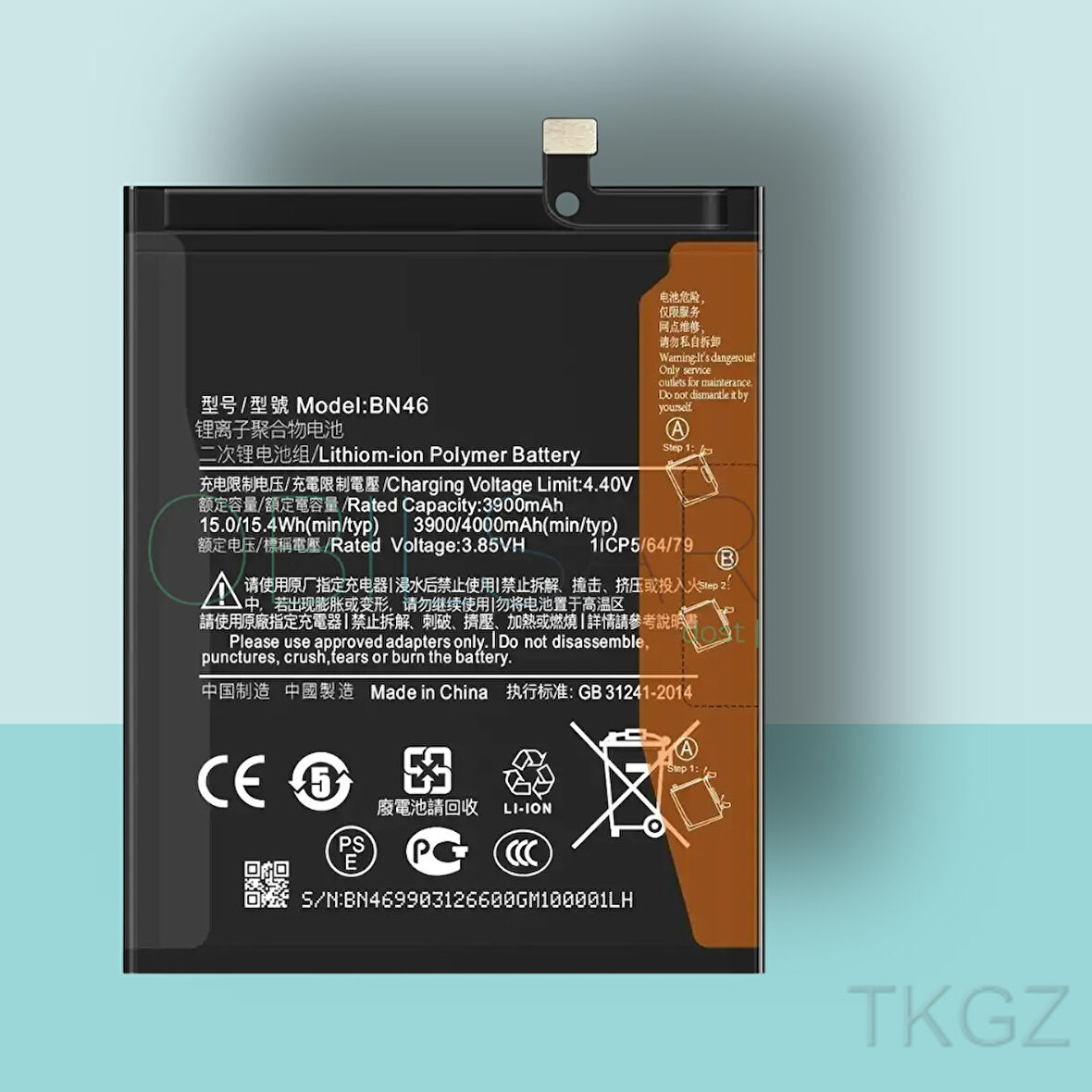 Tkgz - Xiaomi REDMİ NOTE 8 - BN46 - Batarya Pil Orijinal Sıfır