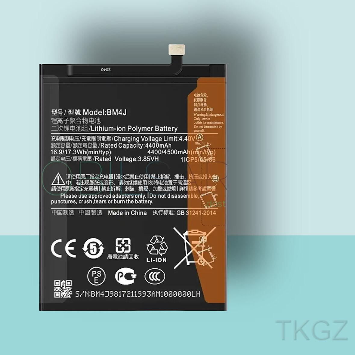 Tkgz - Xiaomi REDMİ NOTE 8 PRO - BM4J - Batarya Pil Orijinal Sıfır