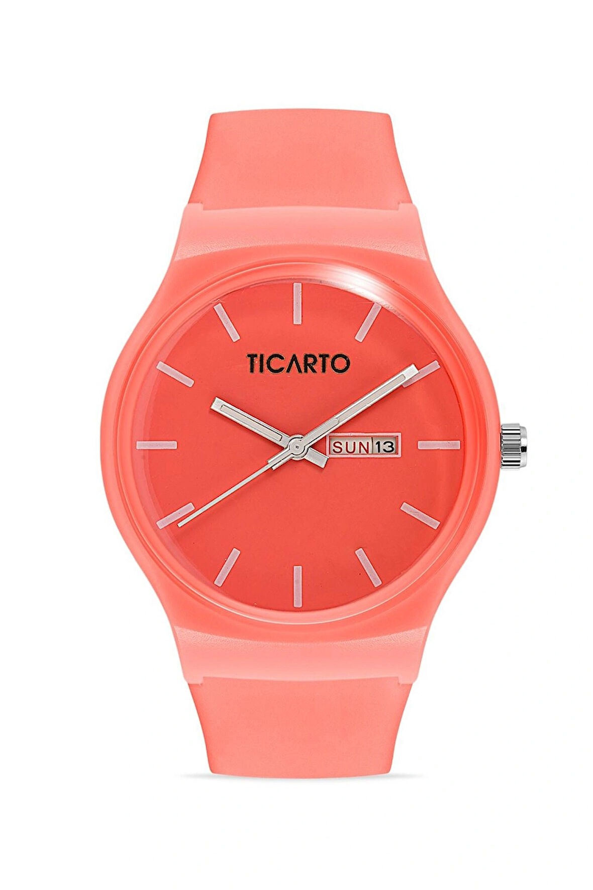 Ticarto Kadın Slikon Fuşya Kol Saati TCTSR004401S0197
