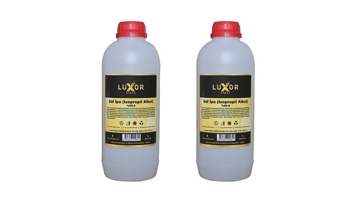 Luxor Kimya Saf Ipa %99 Izopropil Alkol 1 L x 2'li