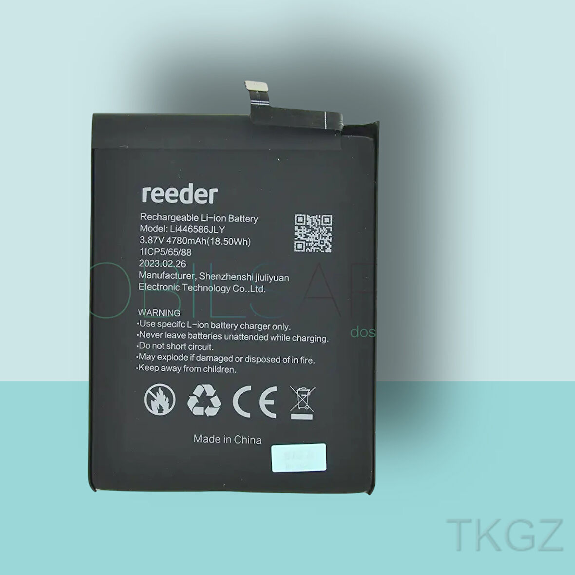 Tkgz - REEDER P13 BLUE PLUS 2022 Batarya Pil Orijinal Sıfır