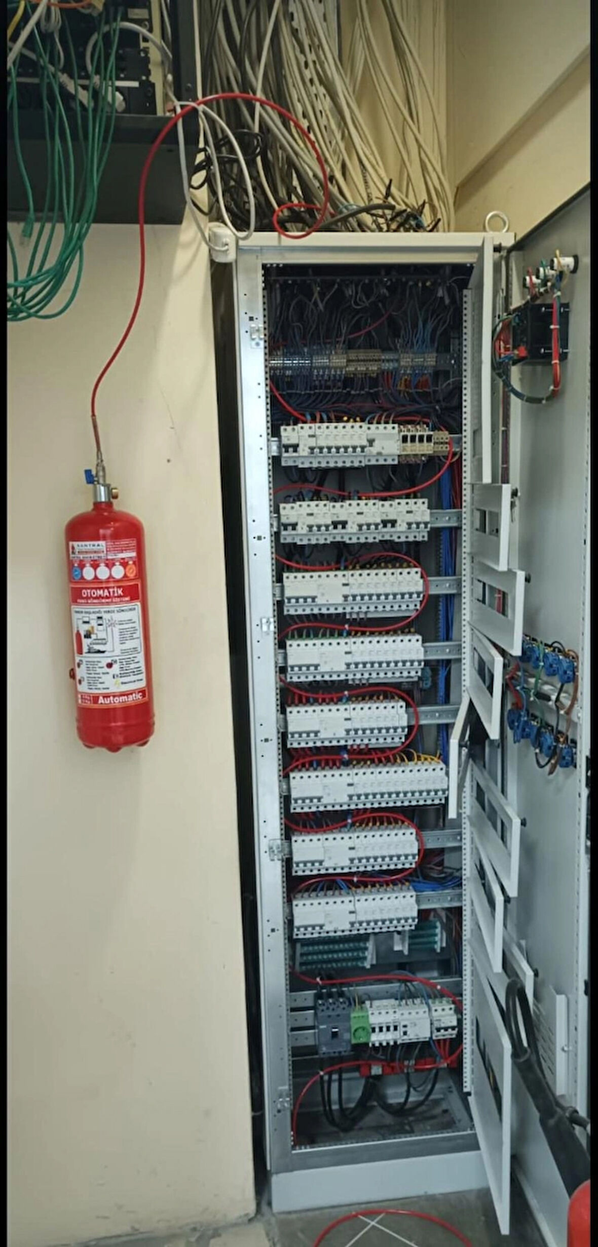 SANTRAL 6 KG OTOMATİK PANO SÖNDÜRME SİSTEMİ-6 MP TUPİNG-ASKI-FOSFORLU LEVHA DAHİL