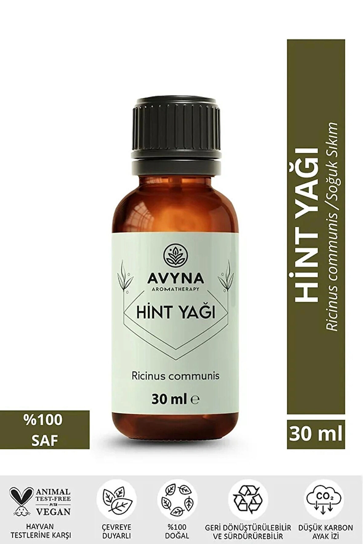 Reyo Avyna Hint Yağı ( Yoğun Kıvamlı Yağ ) 30 ml Soğuk Sıkım %100 Saf Ve Doğal