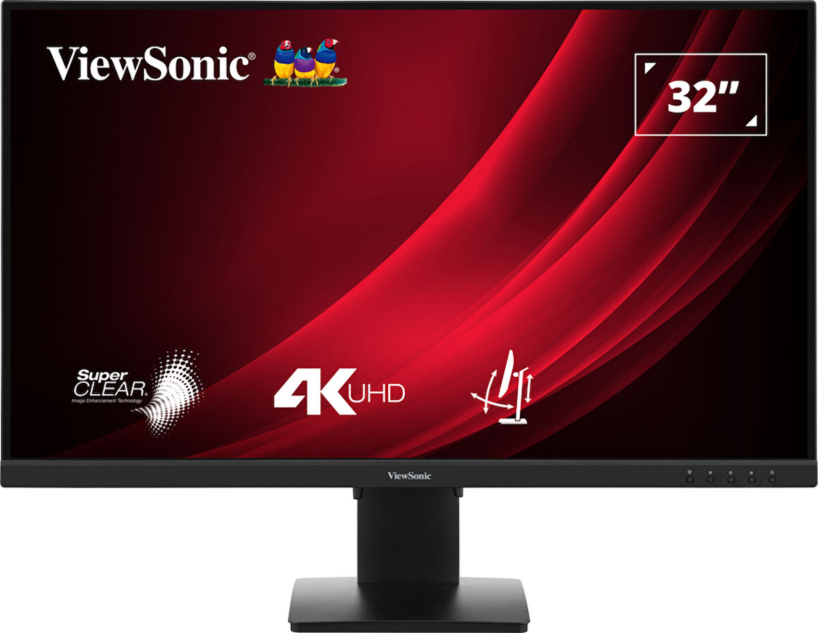 ViewSonic 32” VG3208-4K-HD 4Ms 60Hz UHD VA Panel 4K Yükseklik Ayarlı Monitor