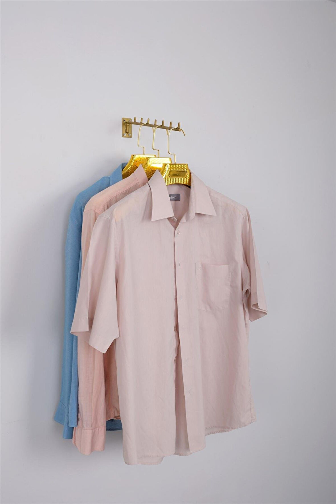 Duvara Monte Eğri Gold Tel Baston