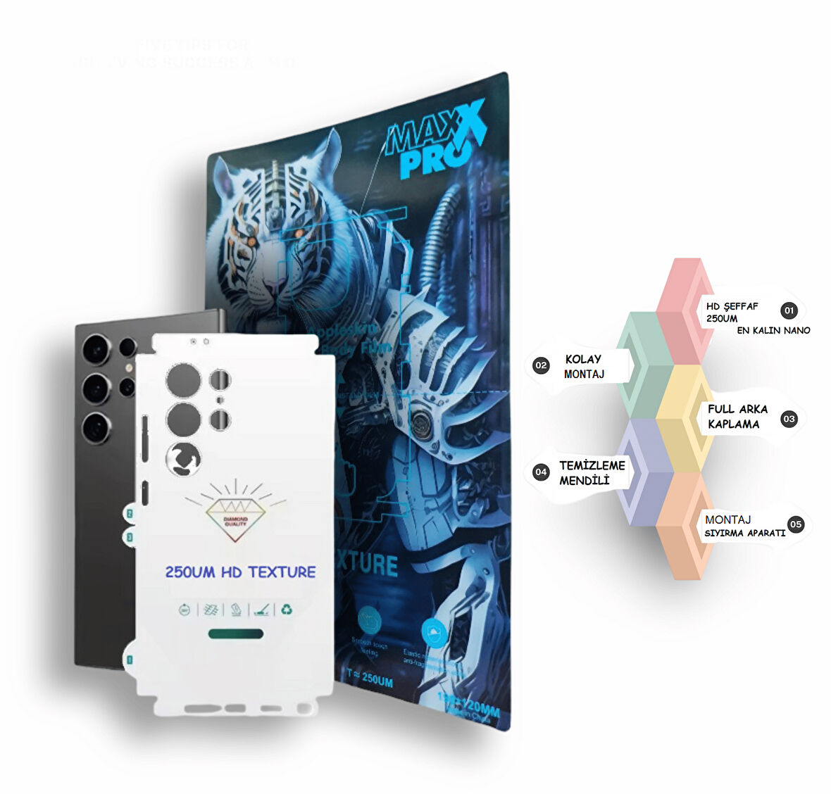 Oppo FİND X3 NEO 5G Uyumlu Nano Arka Kaplama Şeffaf Hd Esnek 250UM Kalın - MAXXPRO