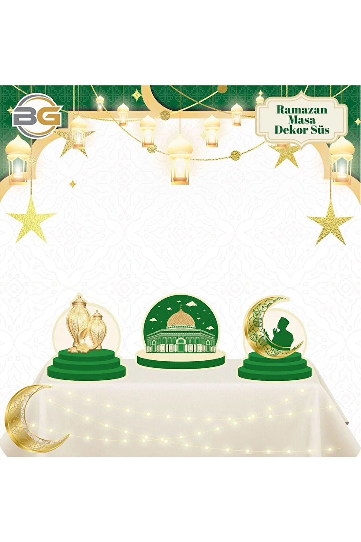 RAMAZAN TEMALI MASA ÜSTÜ DEKOR SÜS