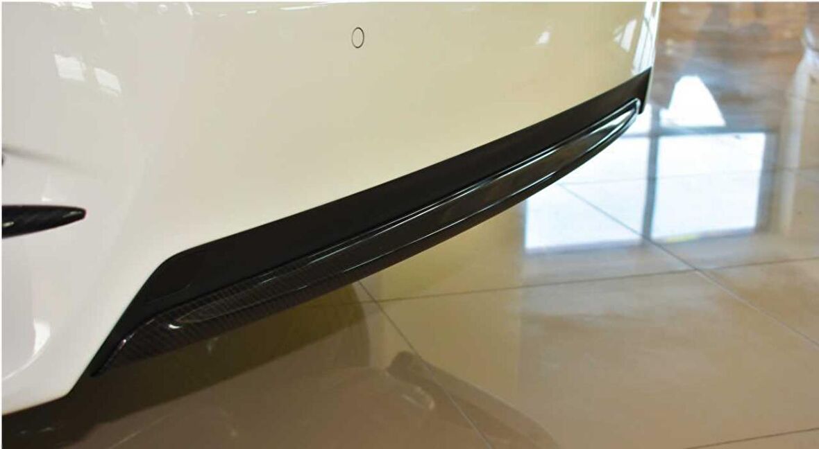 honda civic fc5 uyumlu arka tampon çıta karbon 2016-2020