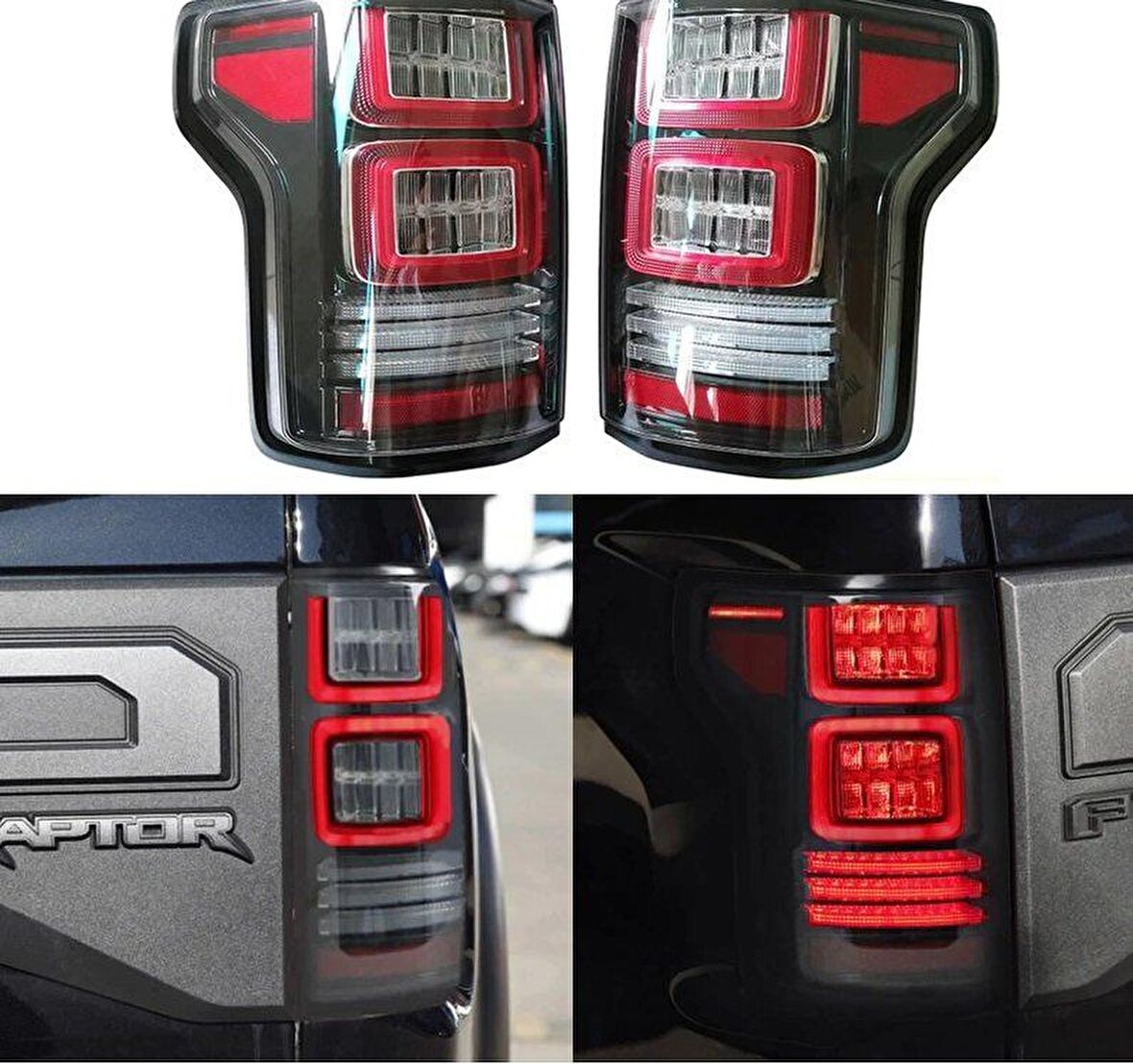 Ford ranger raptor dönüşüm stop lambası seti ledli 2012+