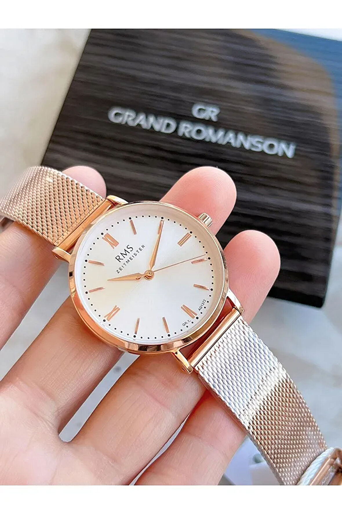 Romanson Gr.1.ag1372.05 Kararma Renk Atma Yapmaz 50 Mt Su Gecirmez Kadın Kol Saati 2 Yıl Garantili