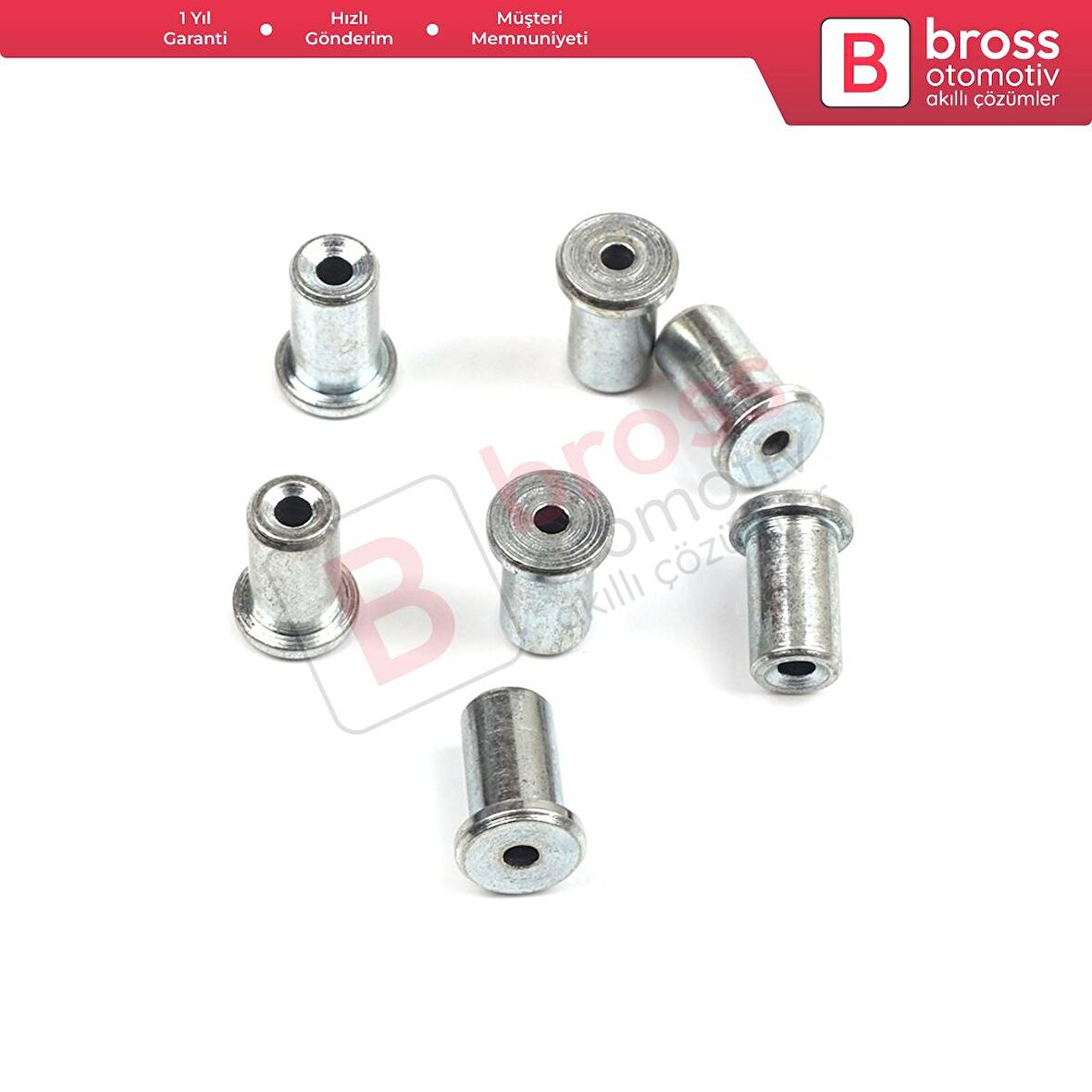BCR018 Cam Kriko Kablo Halat Uç Pimi Tutma Perçini 6.5x9.1/1.8 mm mm 100 Adet