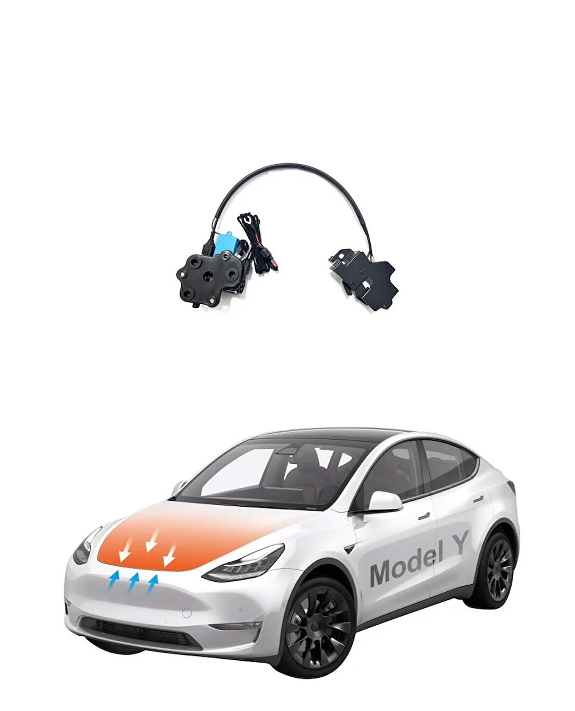 Autogp  Tesla y ön kaput vakum sistemi kilidi