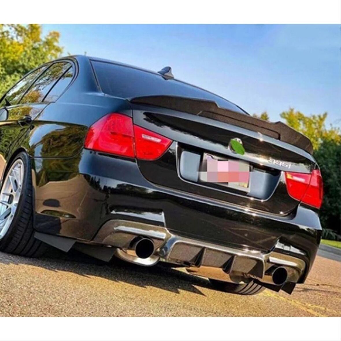 Bmw 3 serisi e90 psm spoiler -parlak siyah