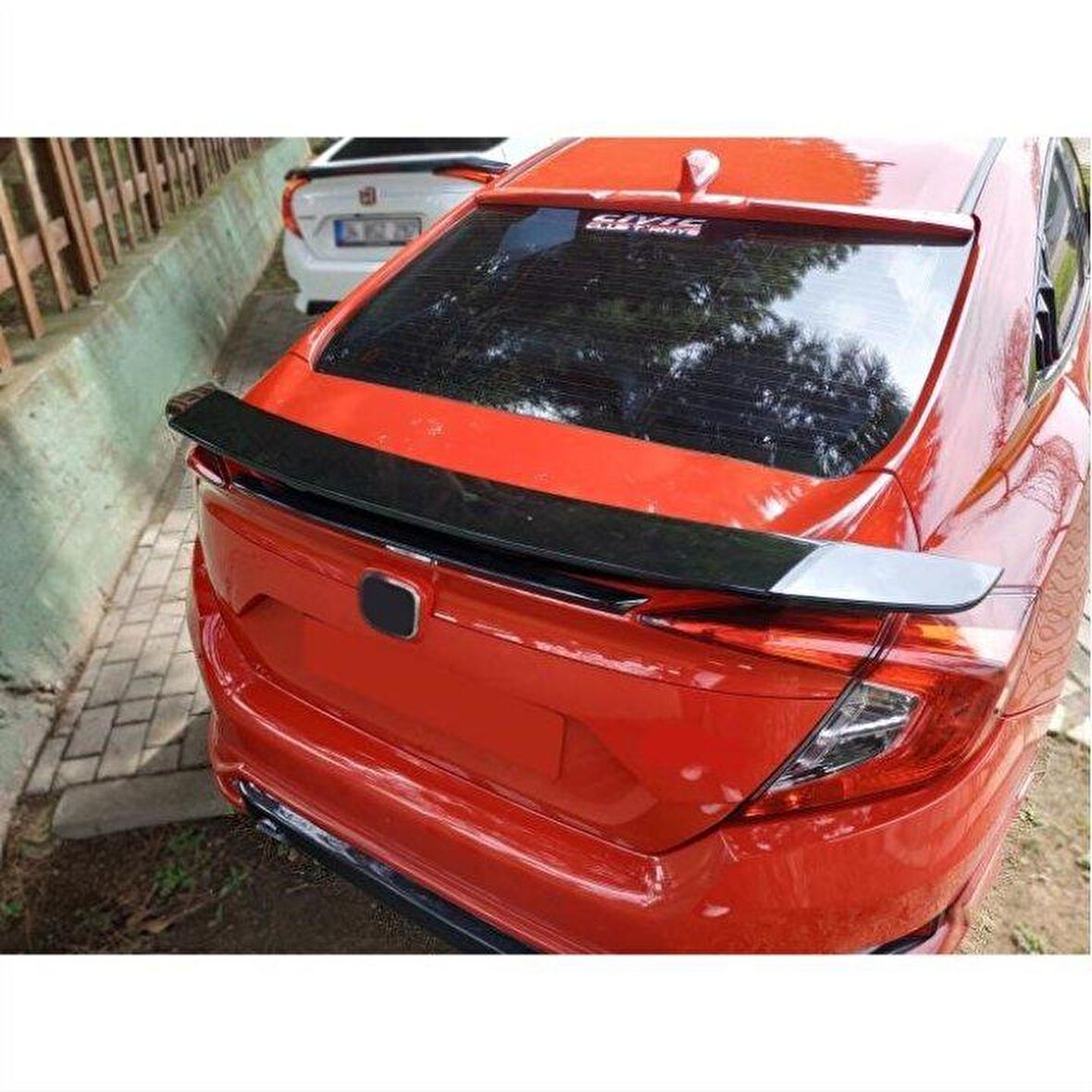 Honda civic fc5 uyumlu turbo bagaj üstü spoiler ışıksız boyasız 2016+