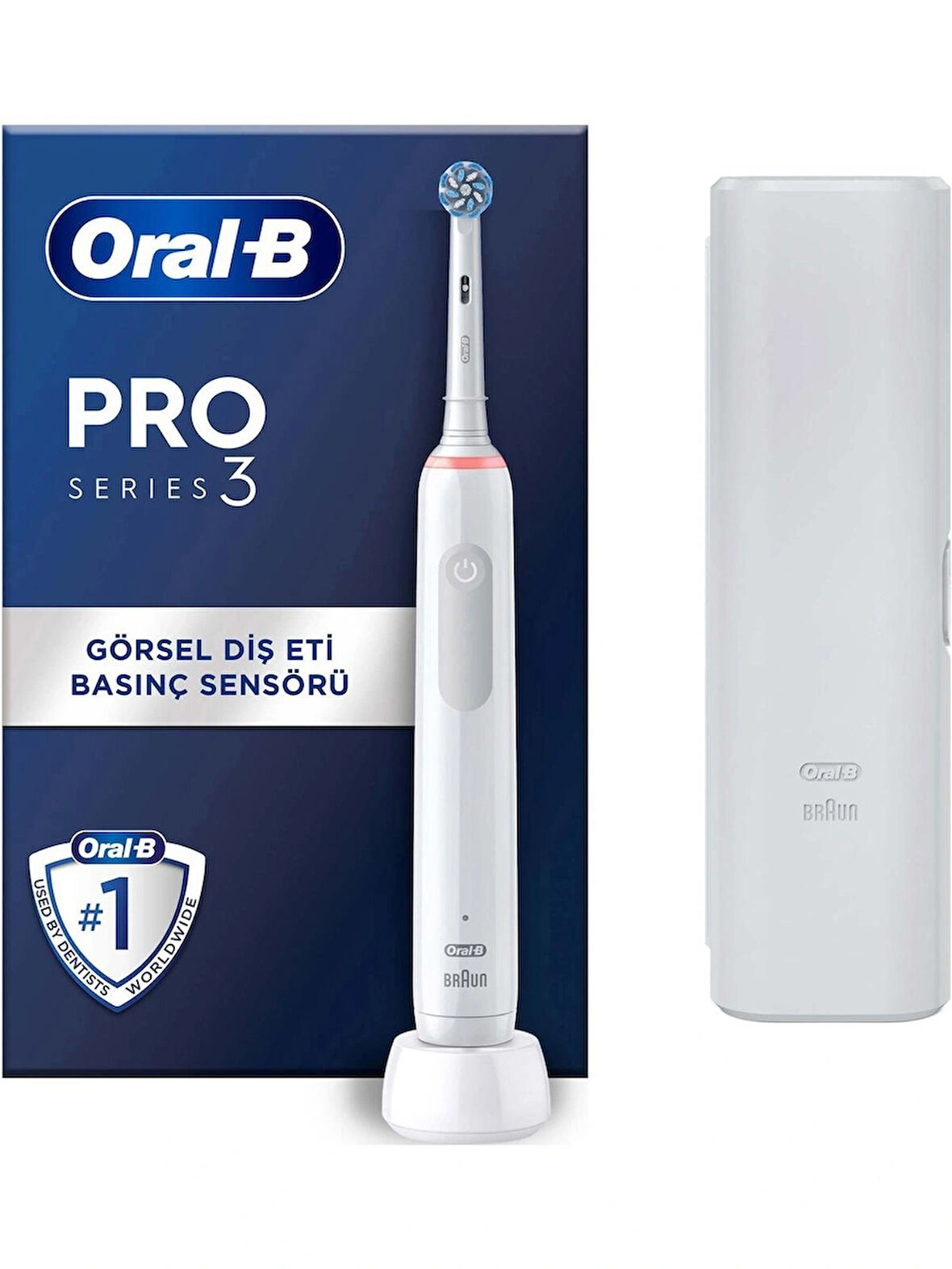 Oral-B Pro 3 3500 Şarj Edilebilir Diş Fırçası - Beyaz