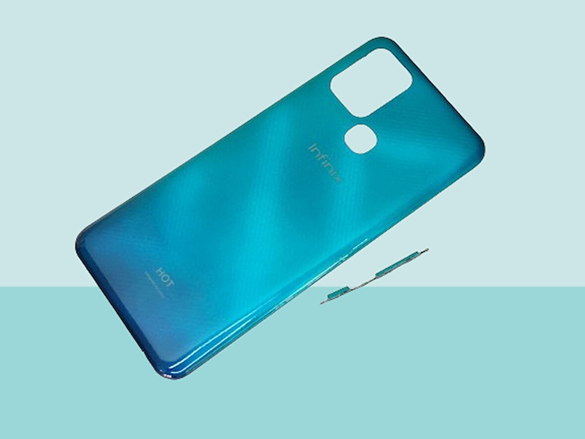 Infinix HOT 10 FULL Uyumlu FULL KASA Arka Kapak Batarya Kapağı - MAVİ