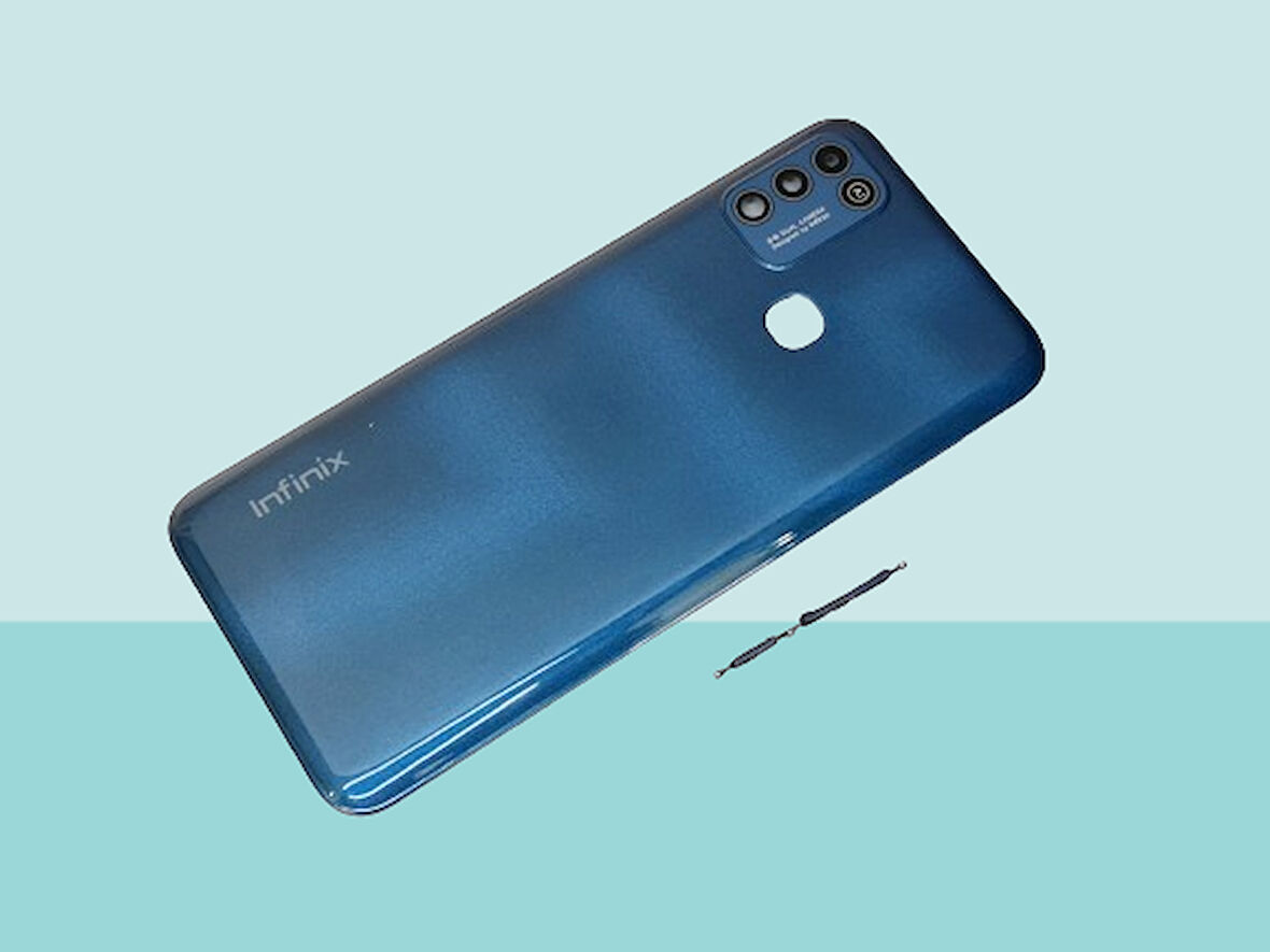 Infinix HOT 10 PLAY Uyumlu FULL KASA Arka Kapak Batarya Kapağı - MAVİ
