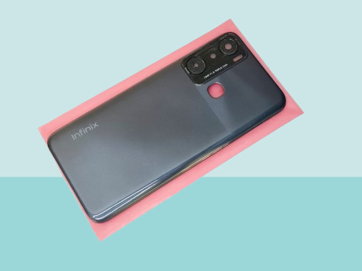 Infinix HOT 20İ Uyumlu FULL KASA Arka Kapak Batarya Kapağı - SİYAH