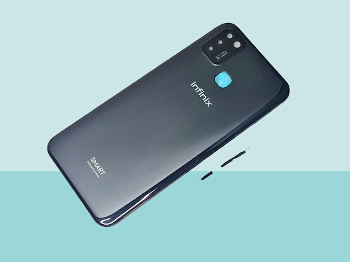 Infinix Smart 5 Uyumlu FULL KASA Arka Kapak Batarya Kapağı - SİYAH