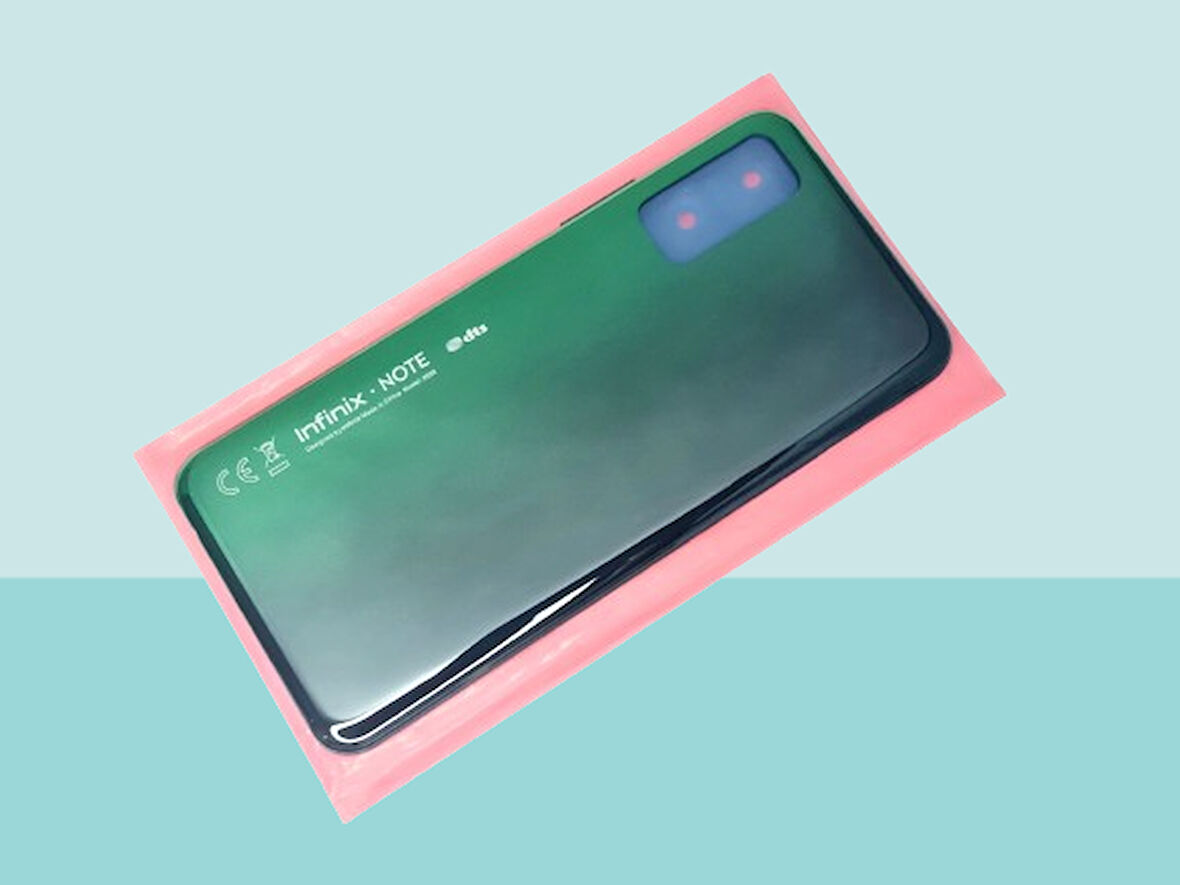Infinix NOTE 7 LİTE Uyumlu FULL KASA Arka Kapak Batarya Kapağı - YEŞİL