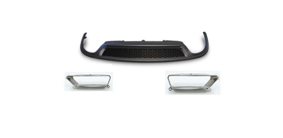 Audi a6 makyajlı dönüşüm arka difüzör 2012 / 2014