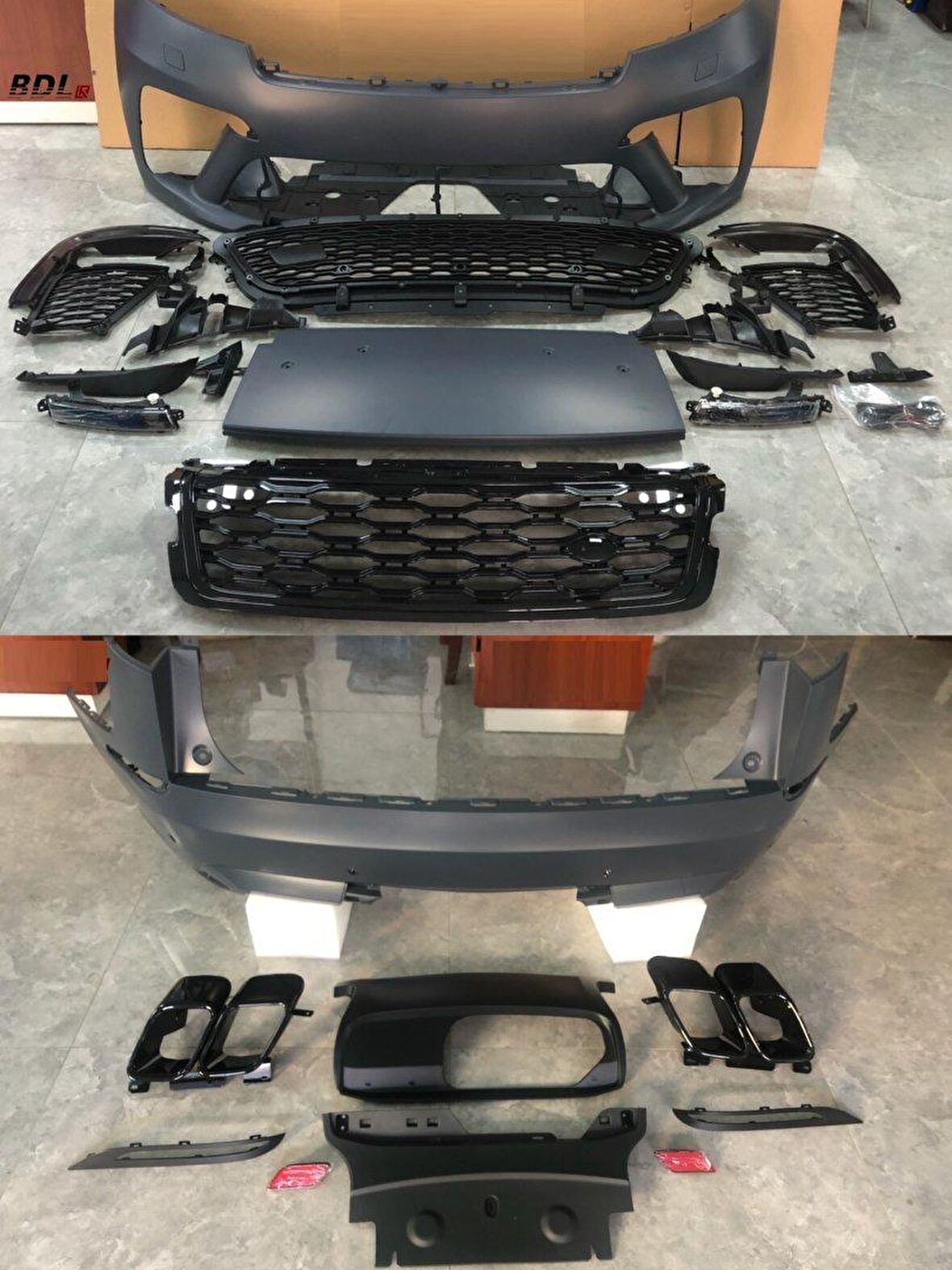 Lr range rover velar sva body kit tampon seti 2016 / 2020