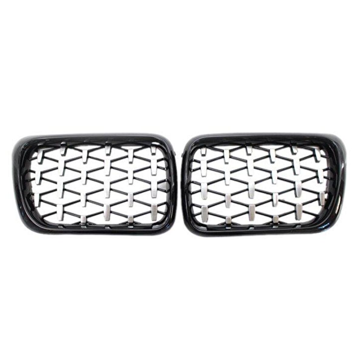 Bmw e36 diamond ön panjur ızgara pianoblack çerçeve 