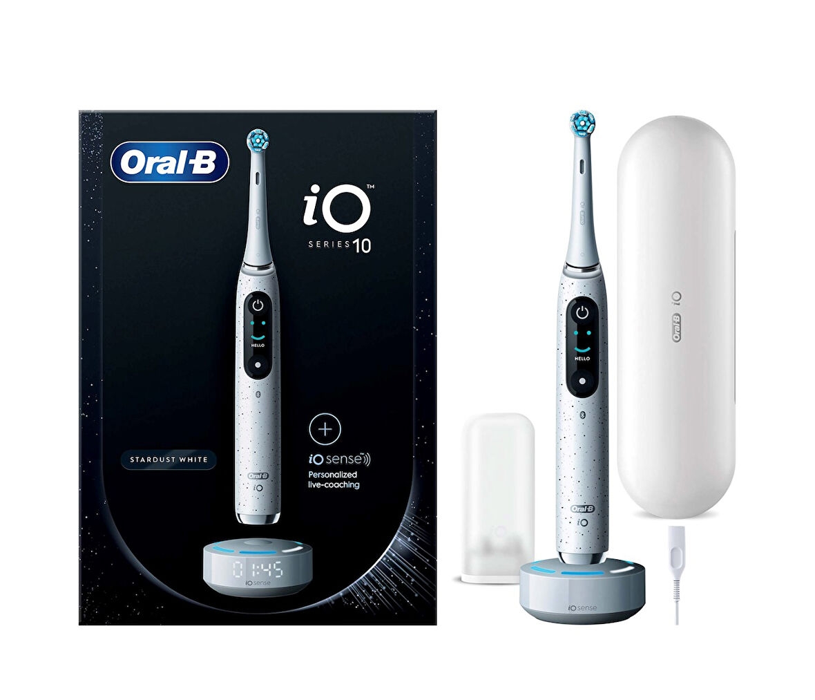 Oral-B iO 10 Stardust Beyaz Şarjlı Diş Fırçası