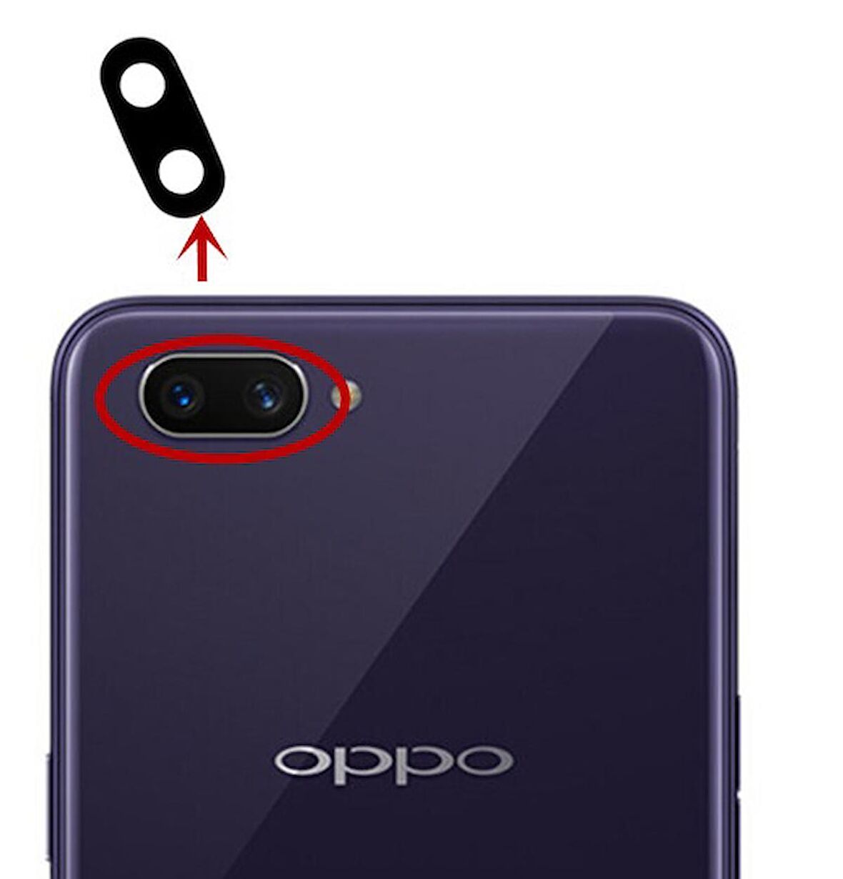 Oppo A5s (AX5s) Kamera Lensi Camı CPH1909 CPH1920 CPH1912